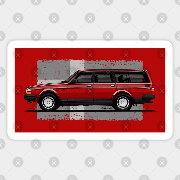 The swedish iconic wagon Magnet by jaagdesign